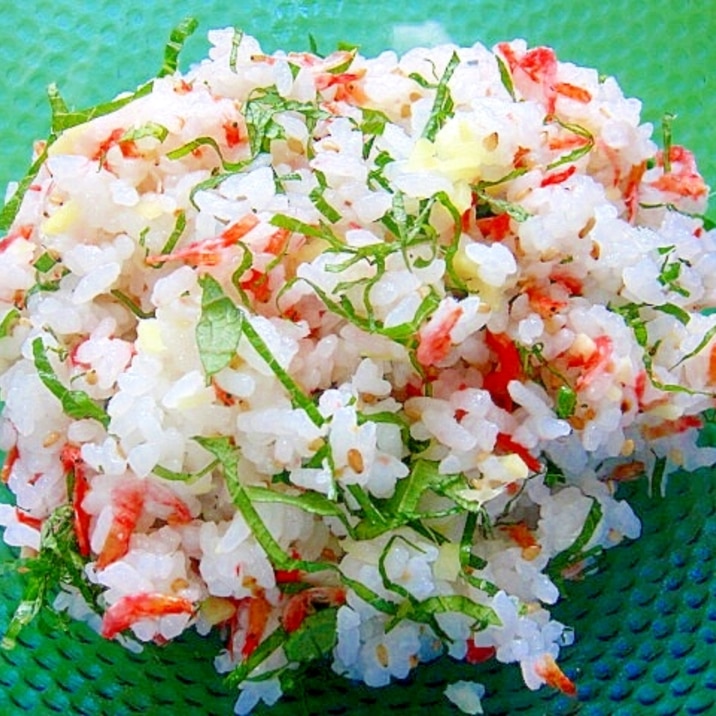 桜海老と生姜大葉の混ぜごはん レシピ 作り方 By Mint74 楽天レシピ